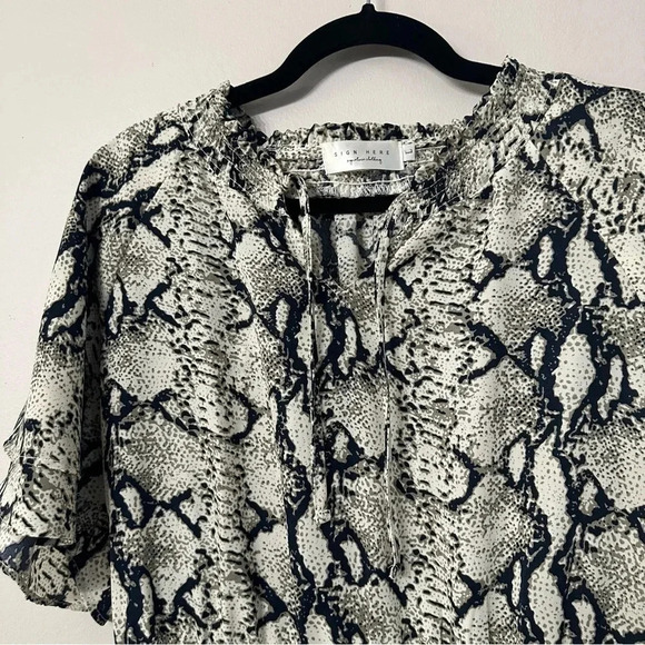 Sign Here Signature Clothing The Lucy Dress Snakeskin Maxi Size L GUC - Picture 6 of 10